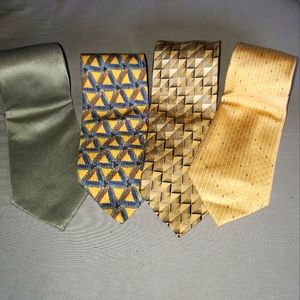 Tie Lot of 4/ Geoffrey Beene/ Jones New York/ Cocktail Collection/American Moder